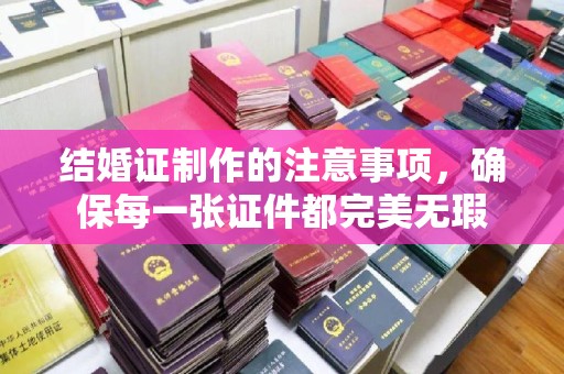 沙坪坝结婚证制作的注意事项，确保每一张证件都完美无瑕