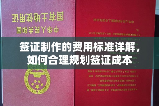 衢山签证制作的费用标准详解，如何合理规划签证成本